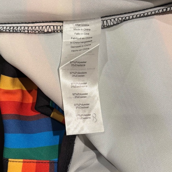 Voodoo Vixen Rainbow Striped Skirt - Small - Retro/Rockabilly/Vintage-inspired - Picture 7 of 9